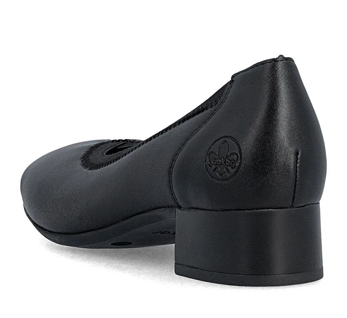 Dámské kožené lodičky 43452-00 černé - Rieker Dámské kožené lodičky 43452-00 černé - Rieker