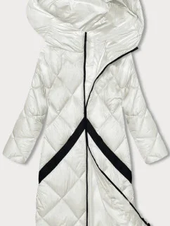 Prošívaná dámská zimní bunda v barvě ecru model 21245923 - Z-DESIGN