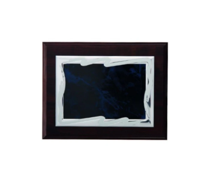 Plastový diplom s vyrytou kovovou destičkou