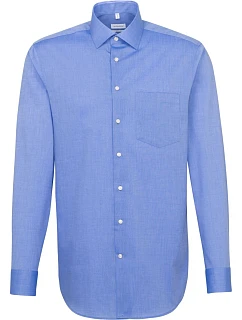 Seidensticker Shirt Regular LSL Košile s dlouhým rukávem 78.3000 mid blue