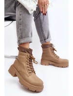Dámské kozačky s v hnědé barvě model 21642055 - Boto Dámské kozačky s v hnědé barvě model 21642055 - Boto
