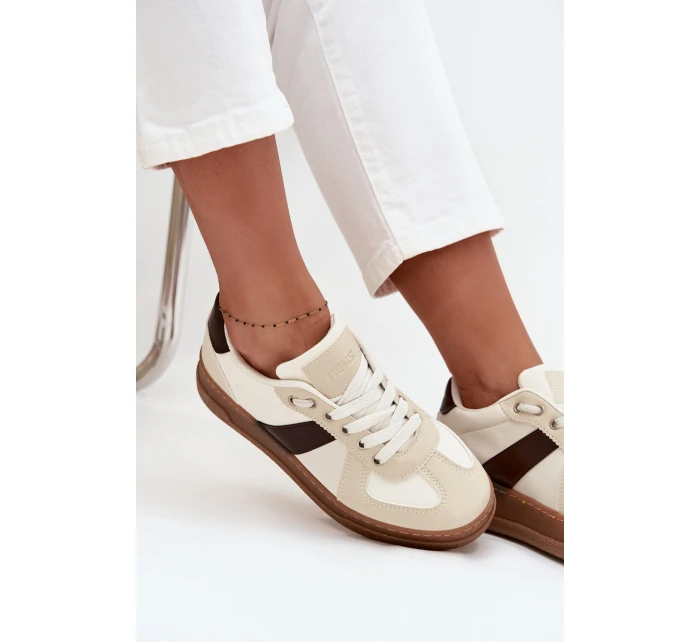 Dámské tenisky na platformě béžové model 21711957 - Boto Dámské tenisky na platformě béžové model 21711957 - Boto