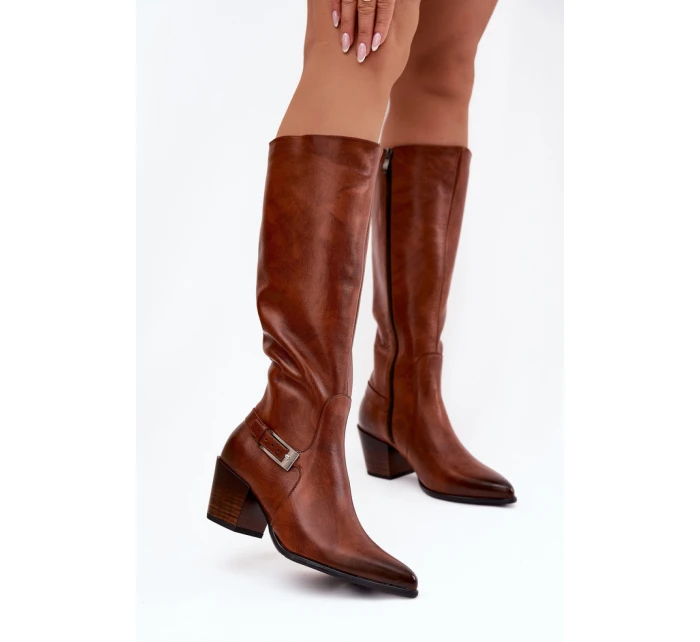 Kozačky na podpatku model 221523 Step in style Kozačky na podpatku model 221523 Step in style