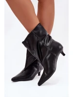 Boty na podpatku model 221935 Step in style Boty na podpatku model 221935 Step in style