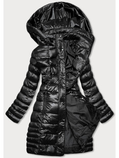 Lehká černá dámská prošívaná zimní bunda (Z2780-1)