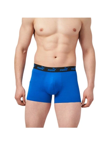 Pánské boxerky Puma 2-Pack modré černé pohodlná bavlna
