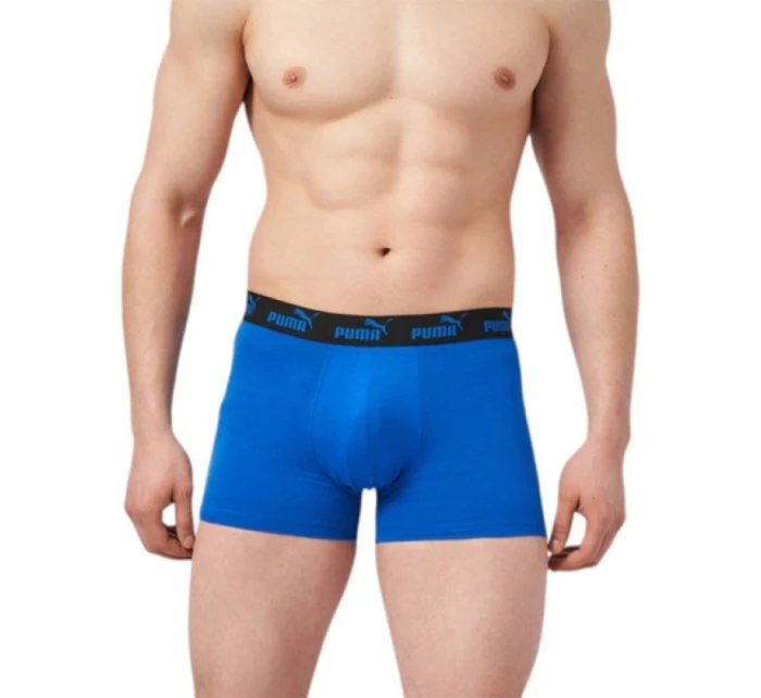 Pánské boxerky Puma 2-Pack modré černé pohodlná bavlna Pánské boxerky Puma 2-Pack modré černé pohodlná bavlna