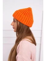 Čepice s rolováním Magda K293 orange neon Čepice s rolováním Magda K293 orange neon