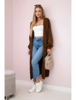 Svetr dlouhý kardigan model 21308329 - K-Fashion Svetr dlouhý kardigan model 21308329 - K-Fashion