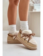 Nízké Sněhule Na Platformě S Kožešinou Béžové model 21674751 - D.Franklin