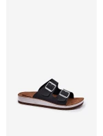 Dámské Sandały S Přezkami model 21697994 Černé - Inblu Dámské Sandały S Přezkami model 21697994 Černé - Inblu