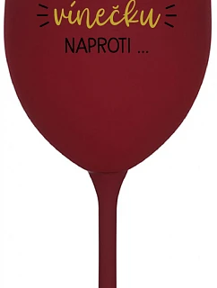 MUSÍM JÍT TOMU VÍNEČKU NAPROTI... - bordo sklenice na víno 350 ml