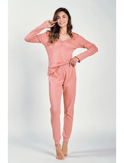 Dámské pyžamo Vicky model 20318536 dł/r SXL Z25 - Taro