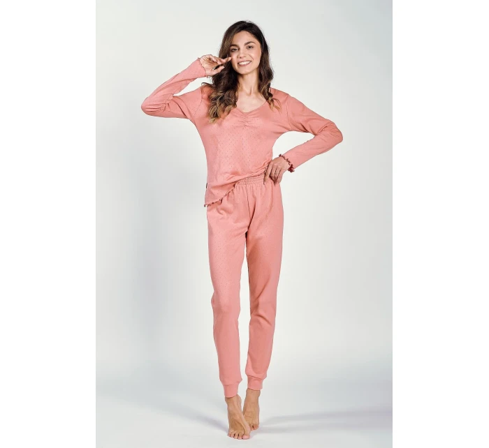 Dámské pyžamo Vicky model 20318536 dł/r SXL Z25 - Taro