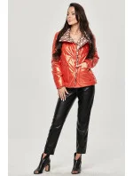 Oranžová dámská bunda s model 15837909 - Ann Gissy