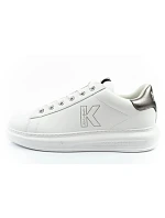 pánské tenisky model 22056000 z přírodní kůže bílé - Karl Lagerfeld
