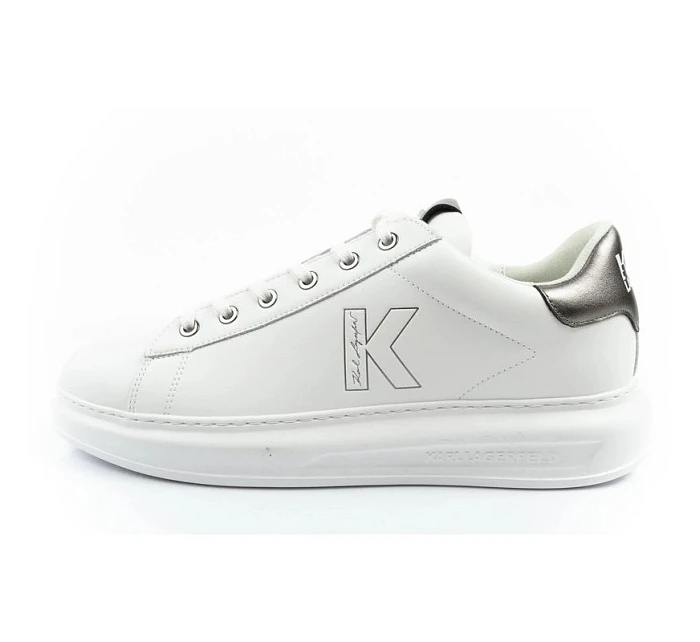 pánské tenisky model 22056000 z přírodní kůže bílé - Karl Lagerfeld