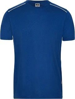 JN 890 Pánské pracovní tričko Solid model 22493395 dark royal - Daiber