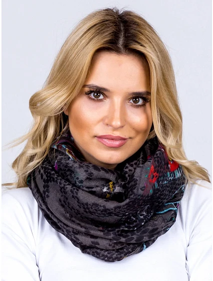 Dámský šátek AT CH model 16228685 černý - FPrice