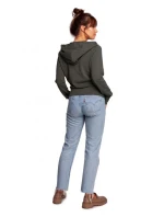 Zavinovací svetr s kapucí model 21787047 černý - BeWear