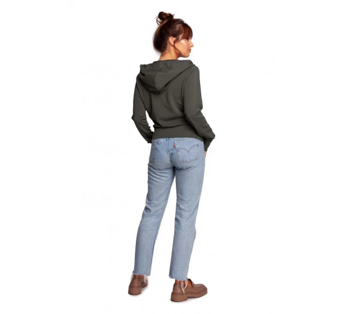 Zavinovací svetr s kapucí model 21787047 černý - BeWear