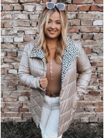 Dámská prošívaná bunda VETIS camel FashionStreet TY2977