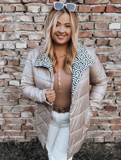 Dámská prošívaná bunda VETIS camel FashionStreet TY2977