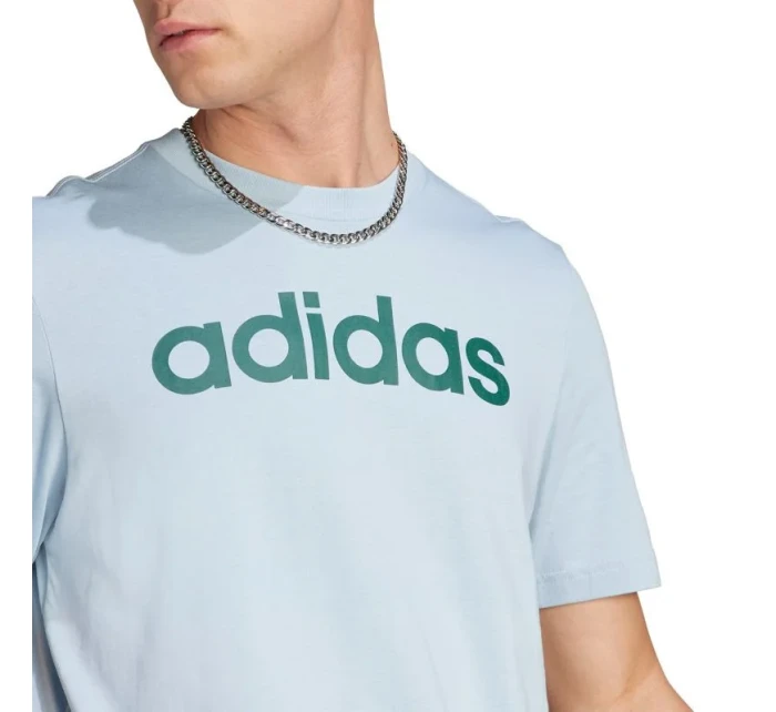 Tričko adidas Essentials Single Jersey Linear s vyšitým logem M IJ8651