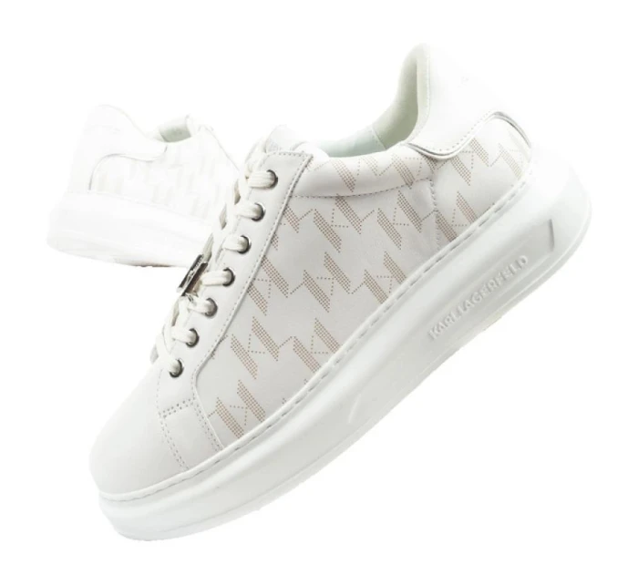 model 21356731 pánské tenisky kožené bílé - Karl Lagerfeld
