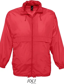 SOL'S Surf Unisex větrovka 25.2000 red