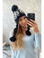 Dámská klapka na uši černá model 20536197 - K-Fashion Dámská klapka na uši černá model 20536197 - K-Fashion