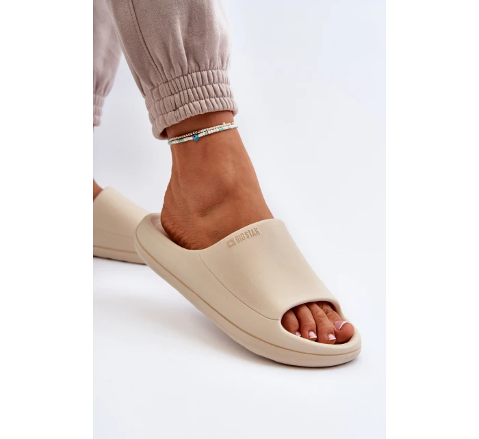 Lehké Dámské Sandály Big Star NN274A040 Béžové Lehké Dámské Sandály Big Star NN274A040 Béžové