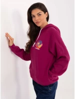Mikina D10600BK02784A fuchsiová Mikina D10600BK02784A fuchsiová