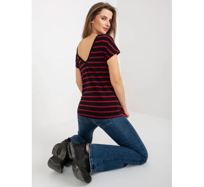 Dámské tričko RV TS model 18265507 černá a červená - FPrice