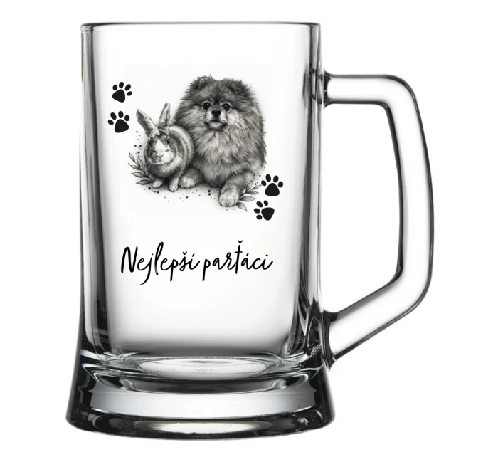 Personalizovaná pivní sklenice - fotografie s mazlíčkem