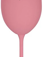 ÚKLID POČKÁ - růžová sklenice na víno 350 ml