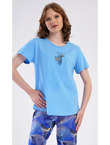 Dámské pyžamo kapri Eliza Dámské pyžamo kapri Eliza