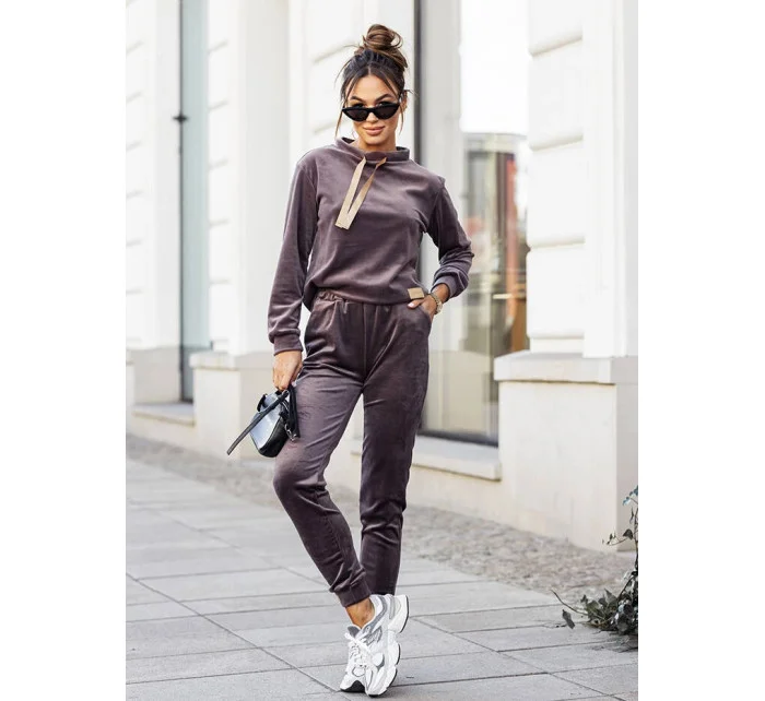 Dámský velurový komplet v barvě model 21463527 - Moon