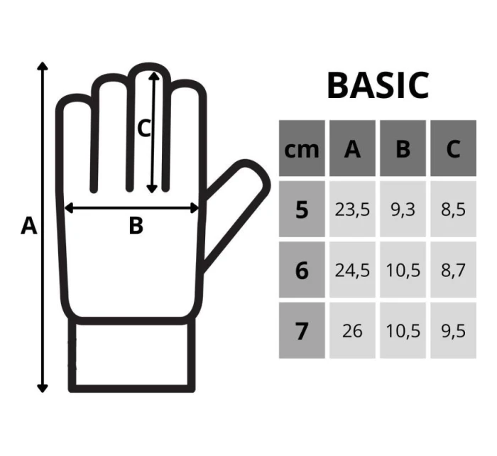 BRANKÁŘSKÉ RUKAVICE ENERO BASIC R.7 BRANKÁŘSKÉ RUKAVICE ENERO BASIC R.7
