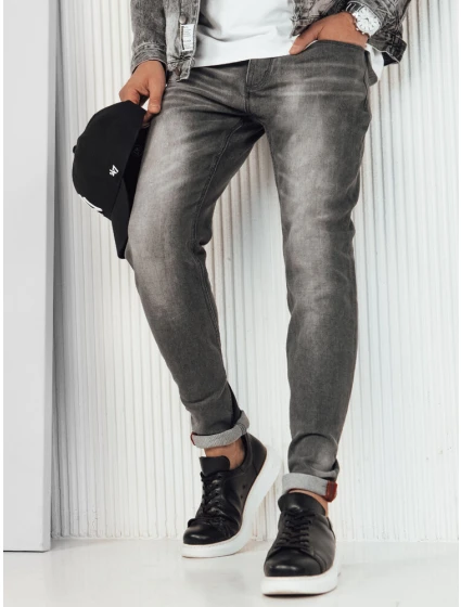 Pánské světle šedé džínové kalhoty FashionStreet UX4228