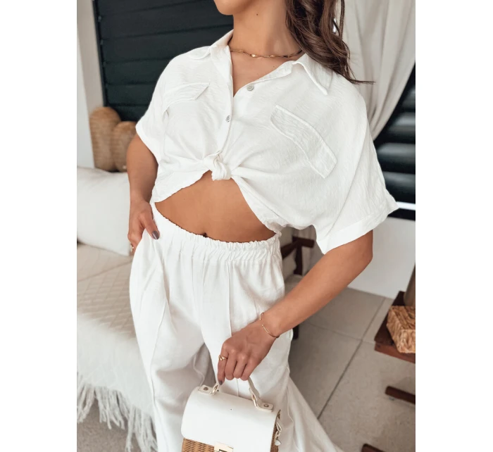 Dámská košile bílá Dstreet model 21977025 - FashionStreet Dámská košile bílá Dstreet model 21977025 - FashionStreet