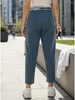 Dámské džíny mom fit s vysokým pasem modré FashionStreet UY2933