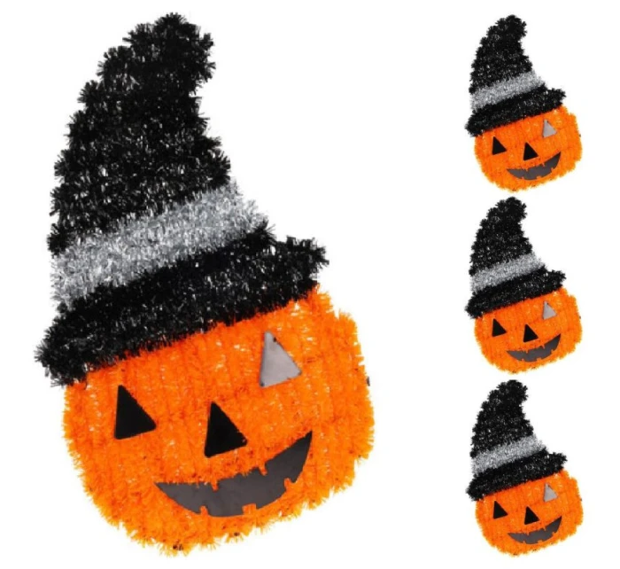 DEKORATIVNÍ FIGURKA DÝNĚ 35CM HALLOWEEN BÍLÝ PRUH