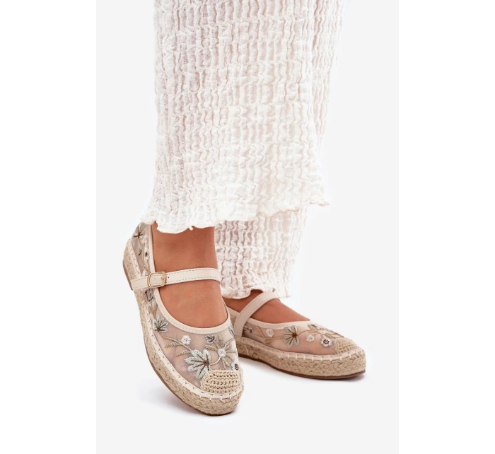 espadrilky s na platformě béžové model 21700053 - Boto espadrilky s na platformě béžové model 21700053 - Boto