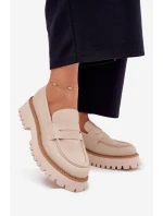 Dámské Mokasíny Na Platformě A Plochém Podpatku Big Star model 21705316 Béžové - Big Star Shoes