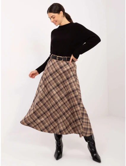 Spódnica MI SD model 21791094 camelowy - FPrice Spódnica MI SD model 21791094 camelowy - FPrice