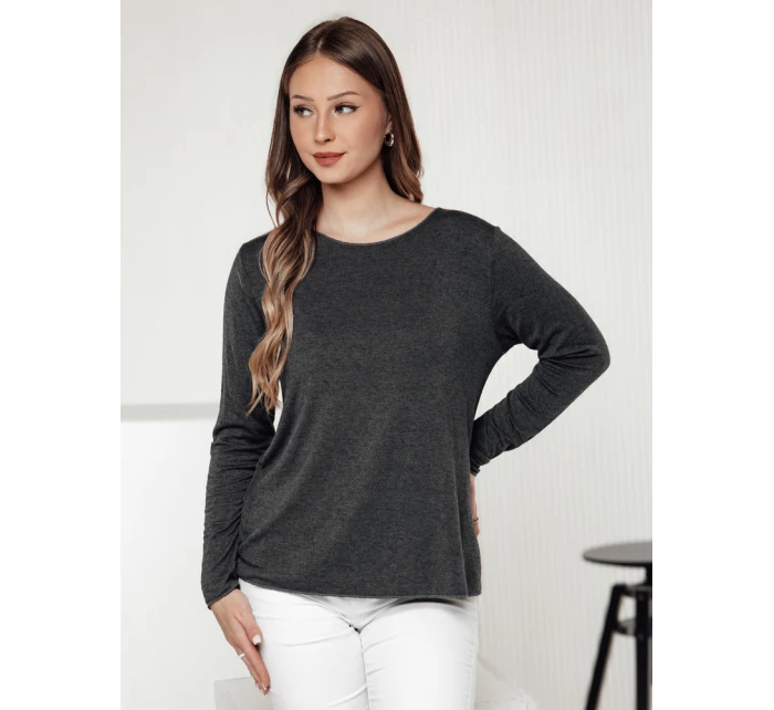 Dámská halenka s přívěskem grafitová Dstreet model 21982003 - FashionStreet