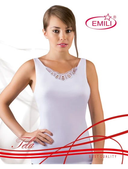 Emili Tela Tričko bílé 2XL-3XL