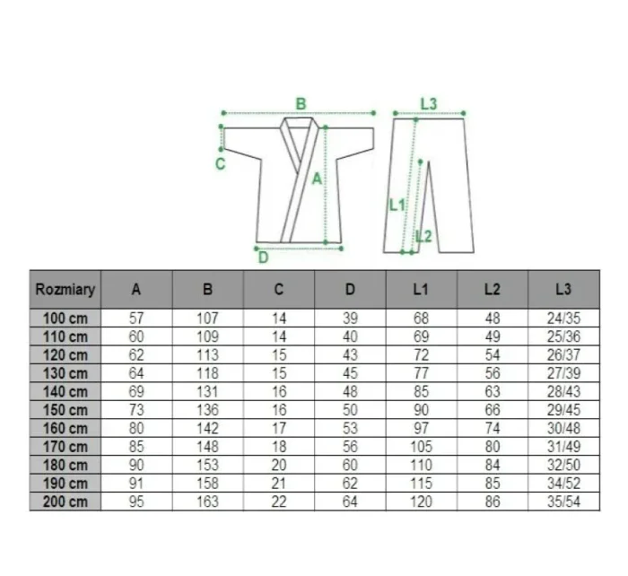 Kimono  8 oz 130 cm model 19459862 - Masters