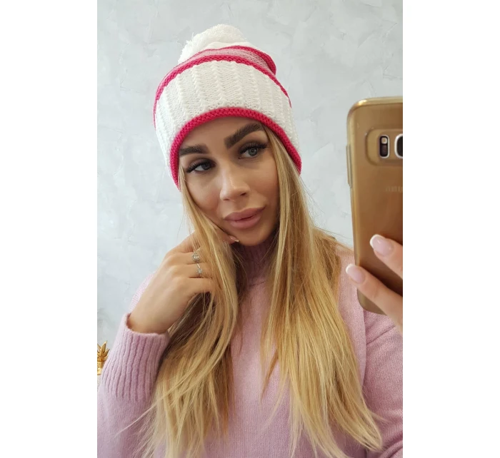 Kinga dámská čepice K297 růžová model 18751263 - K-Fashion Kinga dámská čepice K297 růžová model 18751263 - K-Fashion